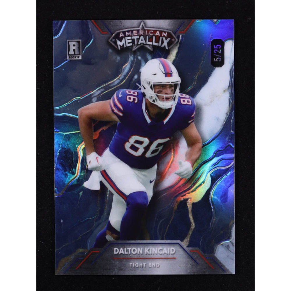 Dalton Kincaid 2023 Wild Card American Metallix Blue Prism #WMMDK #5/25 RC at PristineAuction.com
