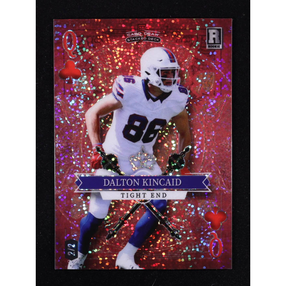 Dalton Kincaid 2023 Wild Card 5 Card Draw Stacked Deck Red Sparkle #SDDK RC #2/2 at PristineAuction.com