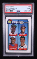 Wilfredo Cordero / Chipper Jones / Manny Alexander / Alex Arias 1992 Topps #551 UER/No line around/top border (PSA 9) at PristineAuction.com