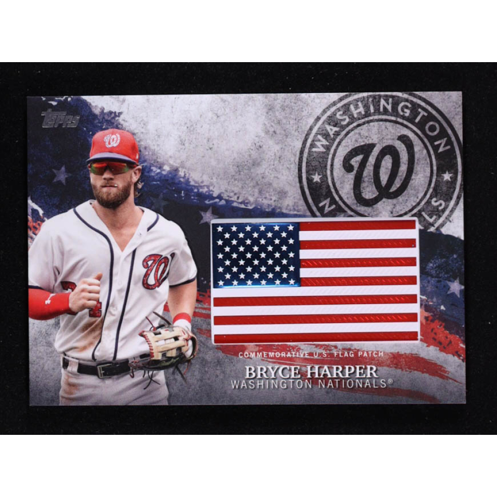 Bryce Harper 2018 Topps Independence Day U.S. Flag Relics #IDMLBH at PristineAuction.com