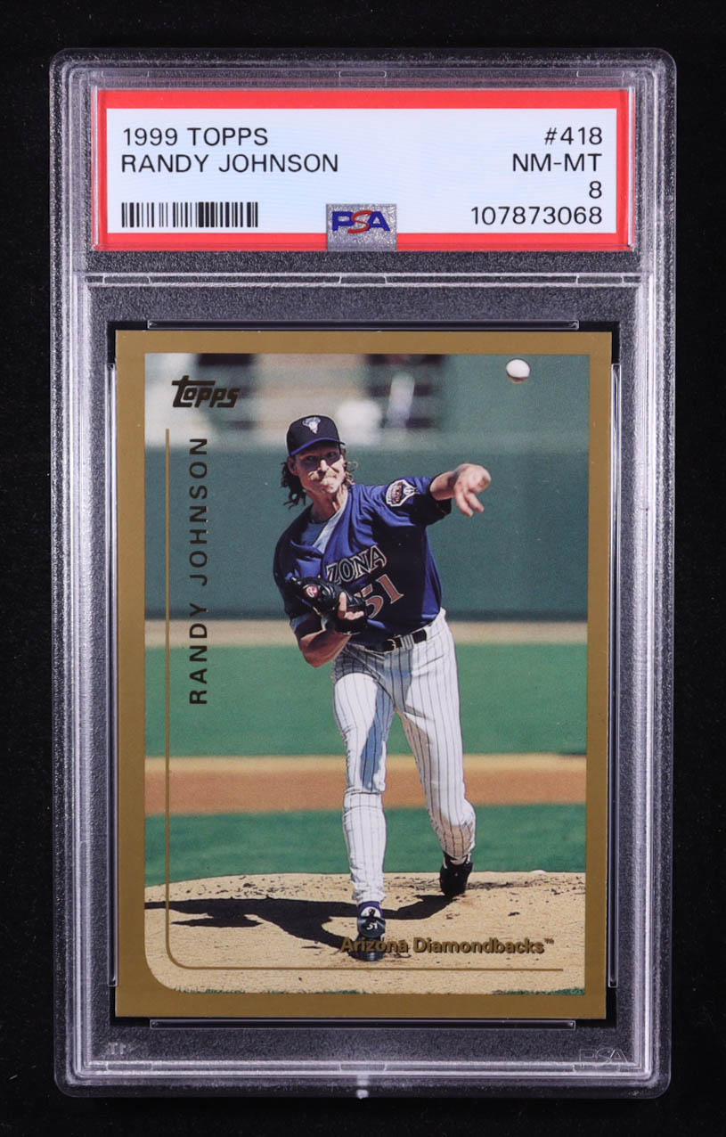 Randy Johnson 1999 Topps #418 (PSA 8) at PristineAuction.com Randy Johnson 1999 Topps #418 (PSA 8) at PristineAuction.com