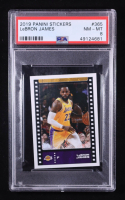 Lebron James 2019 Panini Stickers #365 (PSA 8) at PristineAuction.com