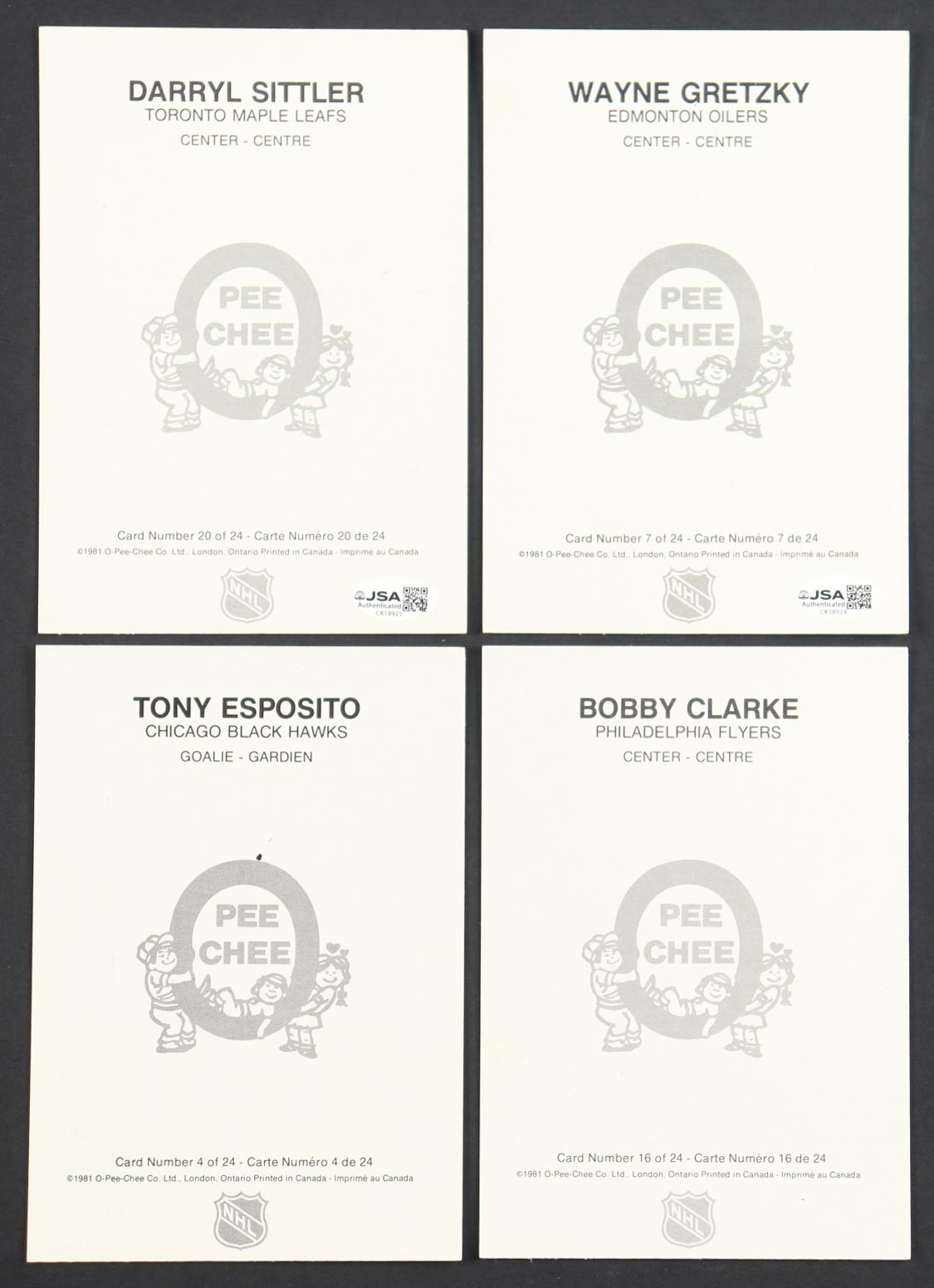 Wayne Gretzky & Darryl Sittler Signed 1980-81 O-Pee-Chee Super Hockey Cards with Complete Set of (24) Jumbo Cards (JSA) at PristineAuction.com Wayne Gretzky & Darryl Sittler Signed 1980-81 O-Pee-Chee Super Hockey Cards with Complete Set of (24) Jumbo Cards (JSA) at PristineAuction.com