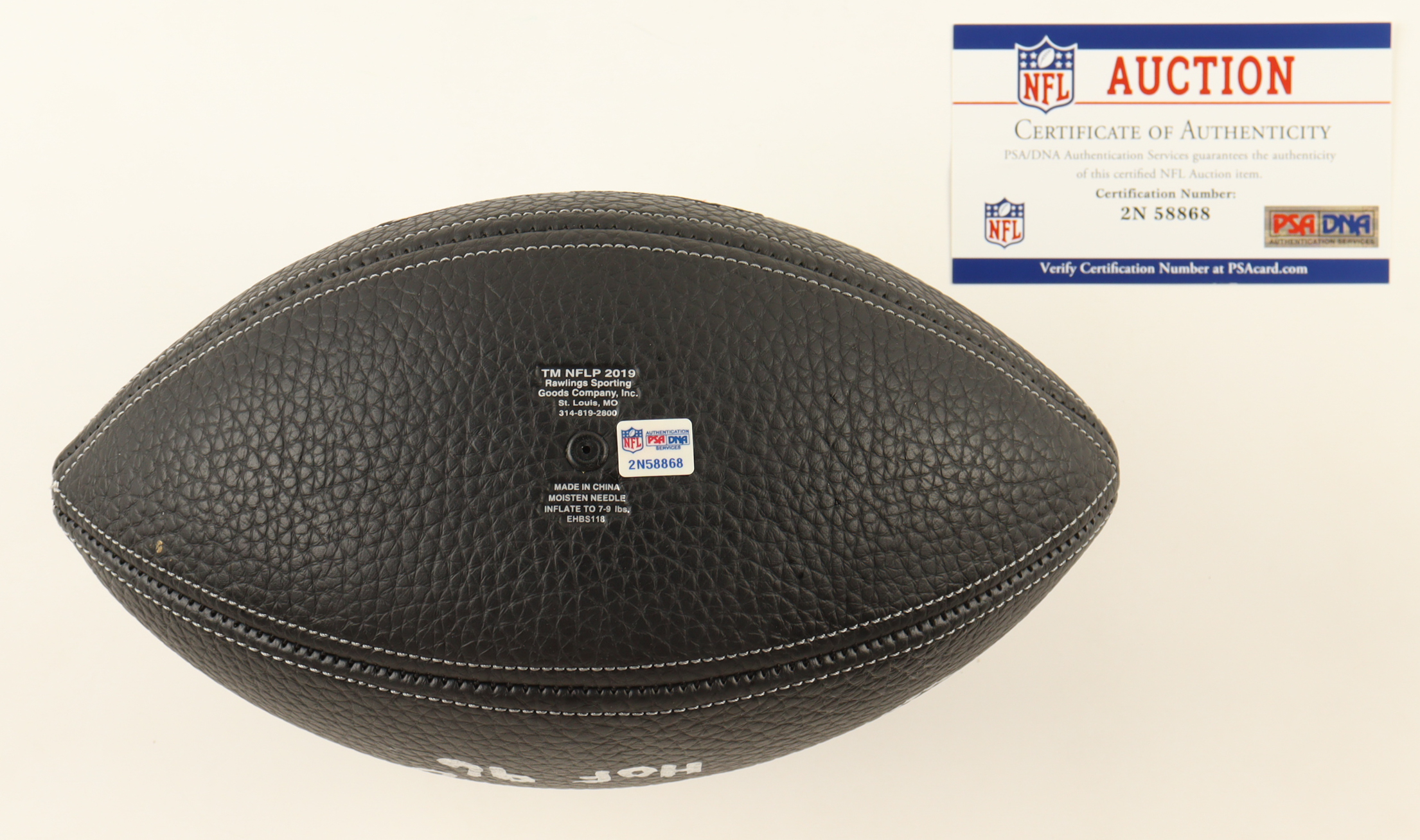 Charlie Joiner Signed Hall of Fame Logo Football Inscribed "HOF 96" (PSA)9 at PristineAuction.com Charlie Joiner Signed Hall of Fame Logo Football Inscribed "HOF 96" (PSA)9 at PristineAuction.com