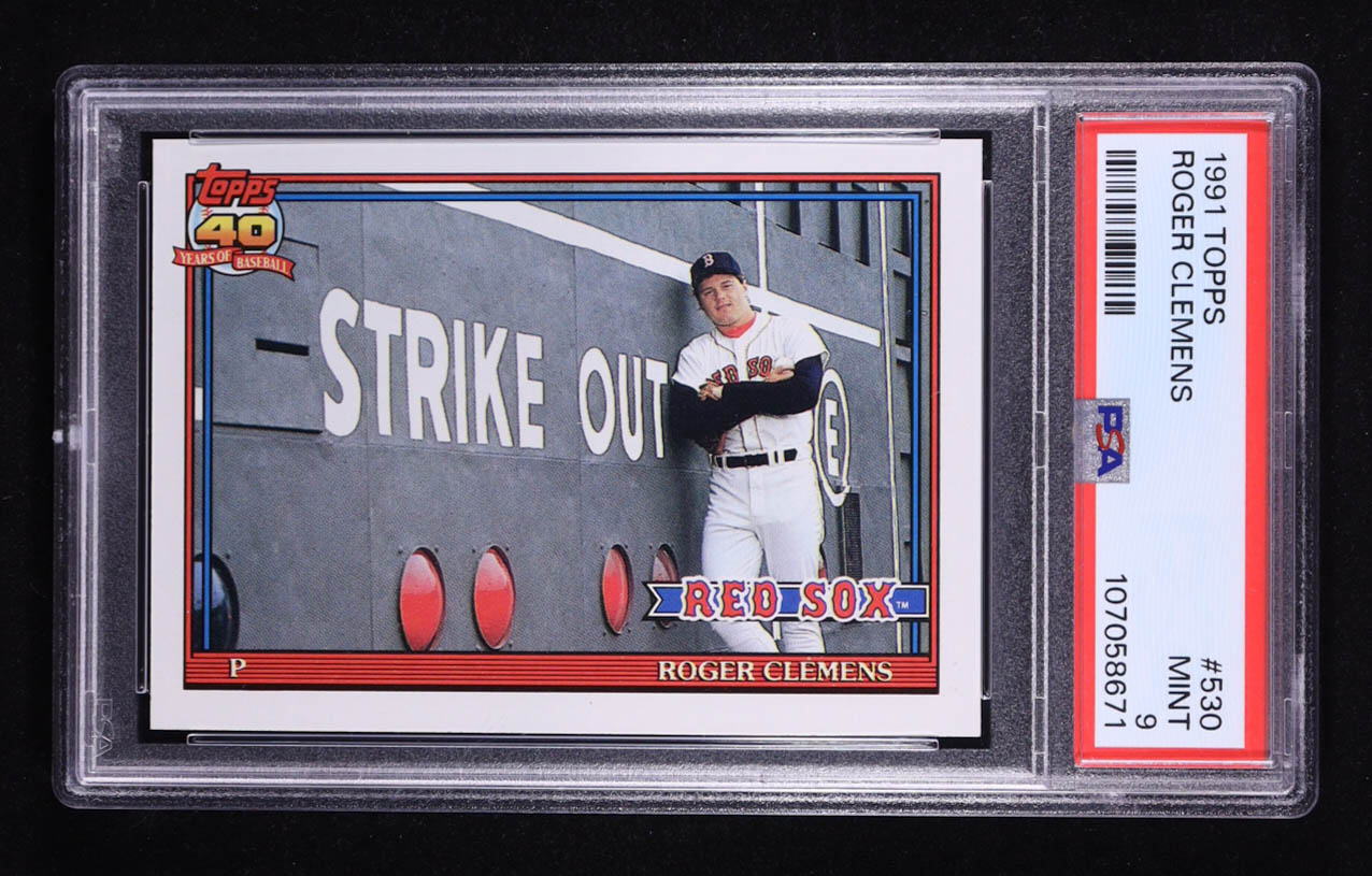Roger Clemens 1991 Topps #530 (PSA 9) at PristineAuction.com Roger Clemens 1991 Topps #530 (PSA 9) at PristineAuction.com