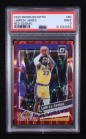 Lebron James 2023-24 Panini Donruss Optic Red Seismic #65 #039/130 (PSA 9) at PristineAuction.com