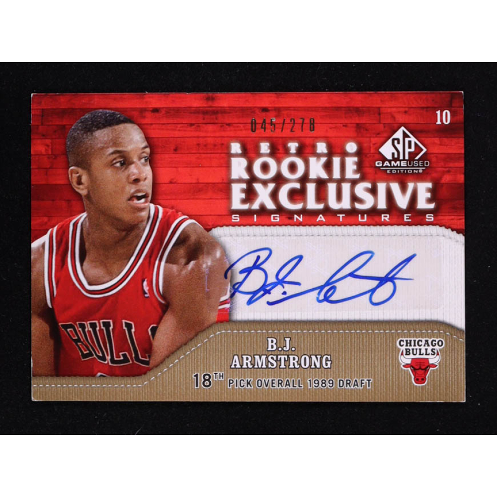 BJ Armstrong 2009-10 SP Game Used Retro Rookie Exclusives #RRAR #45/278 at PristineAuction.com