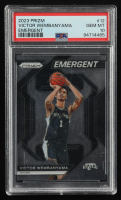 Victor Wembanyama 2023-24 Panini Prizm Emergent #12 RC (PSA 10) at PristineAuction.com