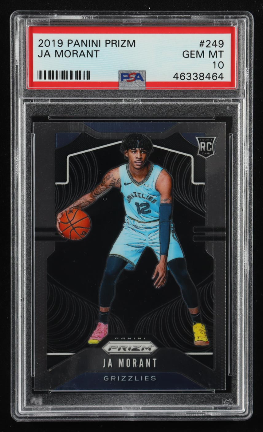 Ja Morant 2019-20 Panini Prizm #249 RC (PSA 10) at PristineAuction.com Ja Morant 2019-20 Panini Prizm #249 RC (PSA 10) at PristineAuction.com