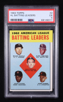 Pete Runnels / Mickey Mantle / Floyd Robinson / Chuck Hinton / Norm Siebern 1963 Topps AL Batting Leaders #2 (PSA 5) at PristineAuction.com