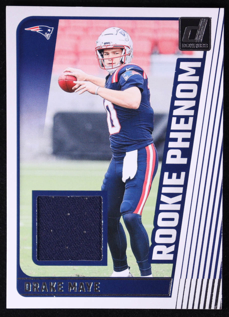 Drake Maye 2024 Donruss Rookie Phenom Jerseys #25 RC at PristineAuction.com Drake Maye 2024 Donruss Rookie Phenom Jerseys #25 RC at PristineAuction.com