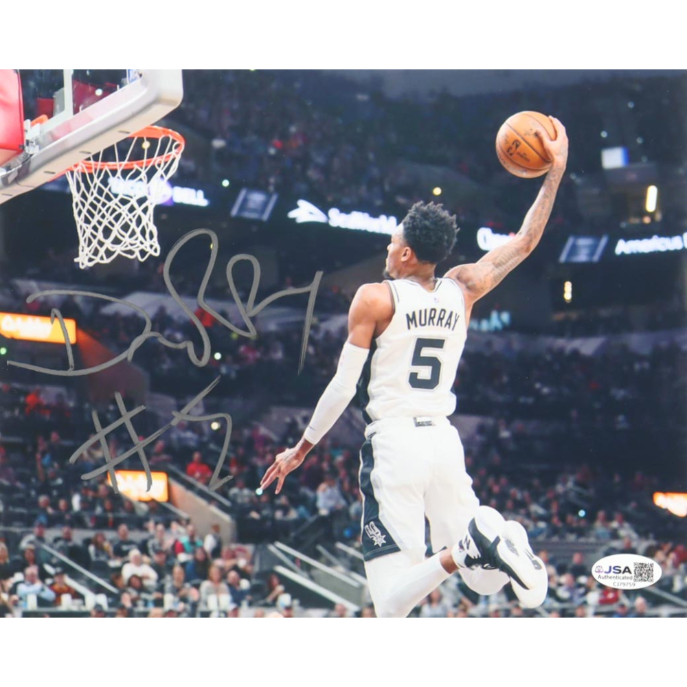DeJounte Murray Signed Spurs 8x10 Photo (JSA) at PristineAuction.com