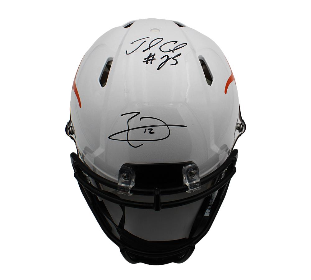 Jamaal Charles & Earl Thomas Signed Texas Longhorns Full-Size Authentic On-Field Speed Helmet (Beckett) at PristineAuction.com Jamaal Charles & Earl Thomas Signed Texas Longhorns Full-Size Authentic On-Field Speed Helmet (Beckett) at PristineAuction.com