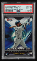 Fernando Tatis Jr. 2019 Bowman's Best Neophyte Sensations Refractors #NS10 RC (PSA 10) at PristineAuction.com