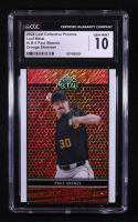 Paul Skenes 2024 Leaf Collective Promos Leaf Metal Orange Shimmer #LB-5 RC #112/299 (CGC 10) at PristineAuction.com