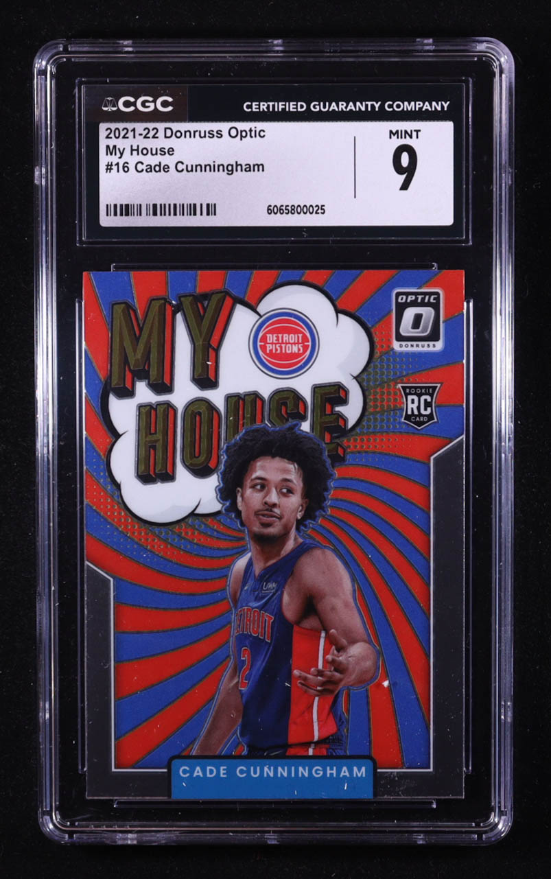 Cade Cunningham 2021-22 Panini Donruss Optic My House #16 RC (CGC 9) at PristineAuction.com Cade Cunningham 2021-22 Panini Donruss Optic My House #16 RC (CGC 9) at PristineAuction.com