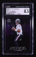 CJ Stroud 2023 Leaf Trinity Mega Box Steel Purple Stars & Dots #S-17 RC #15/49 (CGC 8.5) at PristineAuction.com