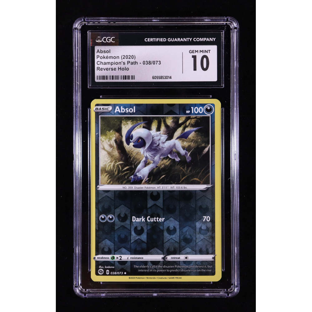 Absol 2020 Pokemon TCG Sword & Shield Champion's Path #038 (CGC 10) at PristineAuction.com