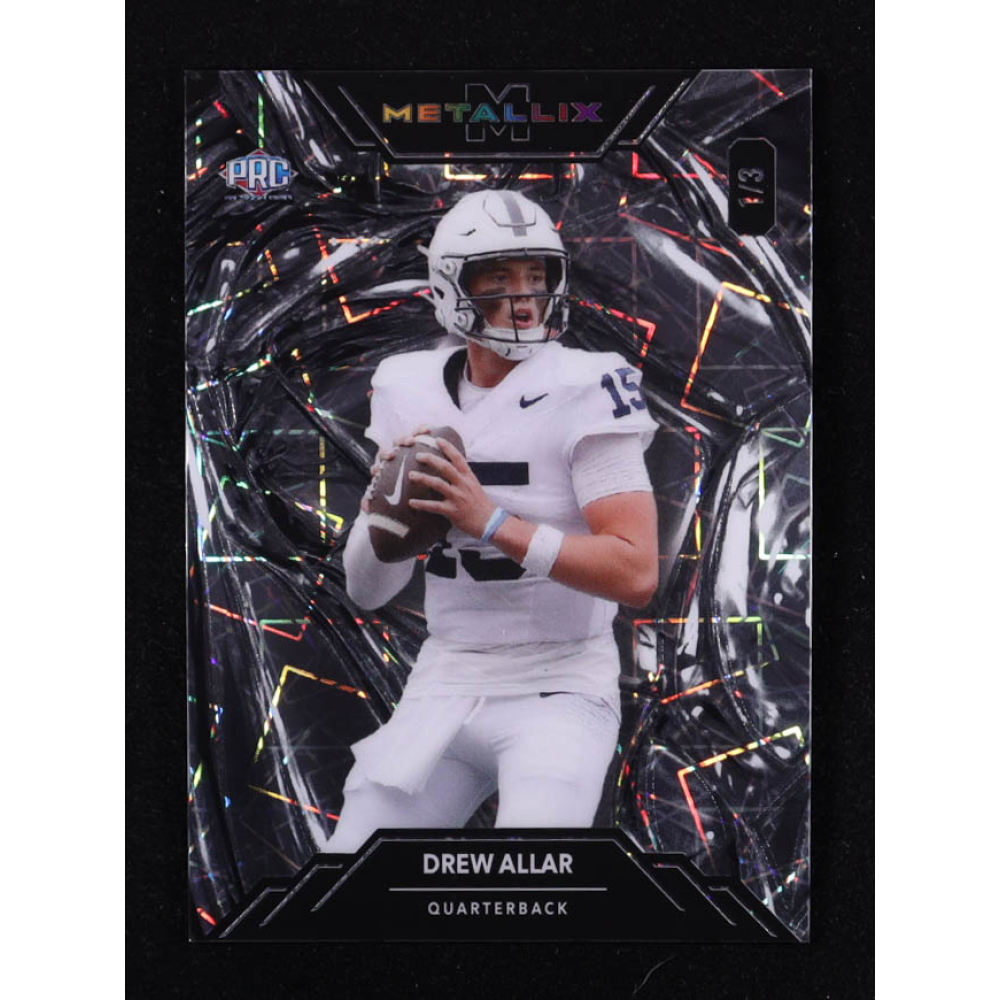 Drew Allar 2025 Wild Card Metallix ProLook Silver Lazer #WMGDA #1/3 RC at PristineAuction.com