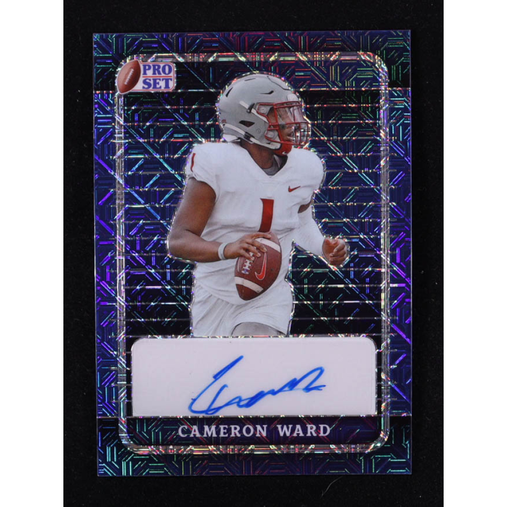 Cameron Ward 2023 Leaf Pro Set Metal Autographs Blue Mojo #PACW1 RC #8/15 at PristineAuction.com
