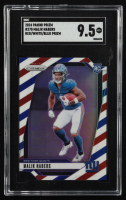 Malik Nabers 2024 Panini Prizm Prizms Red White and Blue #370 RC (SGC 9.5) at PristineAuction.com
