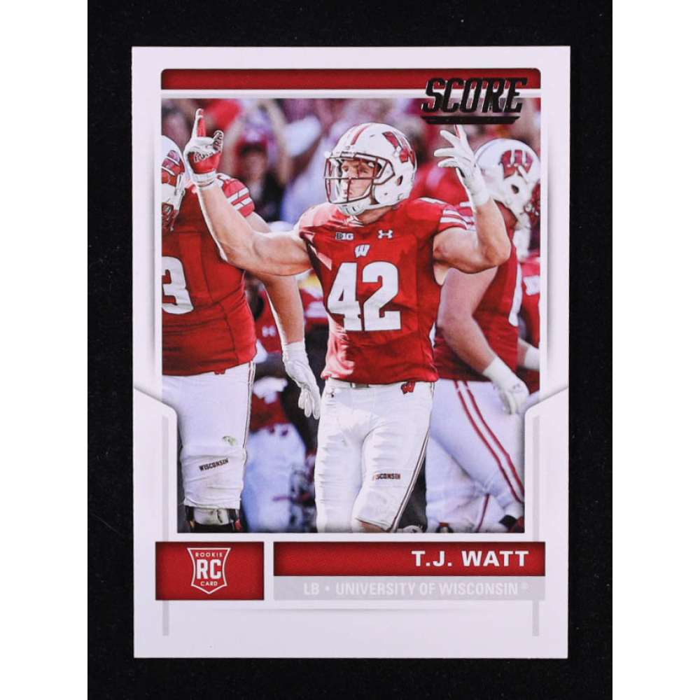 TJ Watt 2017 Score #336 RC at PristineAuction.com