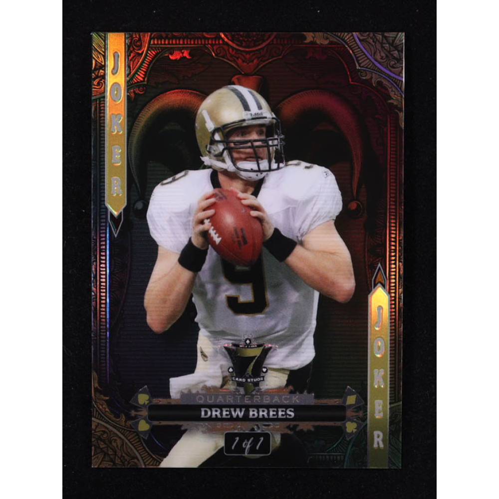 Drew Brees 2024 Wild Card 7 Card Studs Prismatic Joker #P7CJDB #1/1 at PristineAuction.com