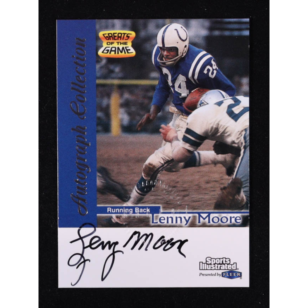 Lenny Moore 1999 Sports Illustrated Autographs #20 at PristineAuction.com