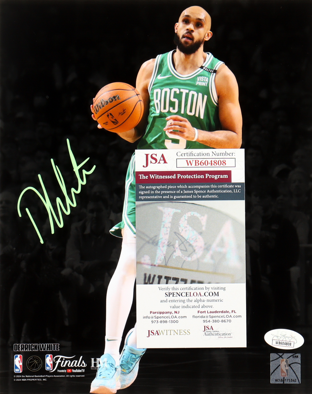 Derrick White Signed Celtics 8x10 Photo (JSA) at PristineAuction.com Derrick White Signed Celtics 8x10 Photo (JSA) at PristineAuction.com