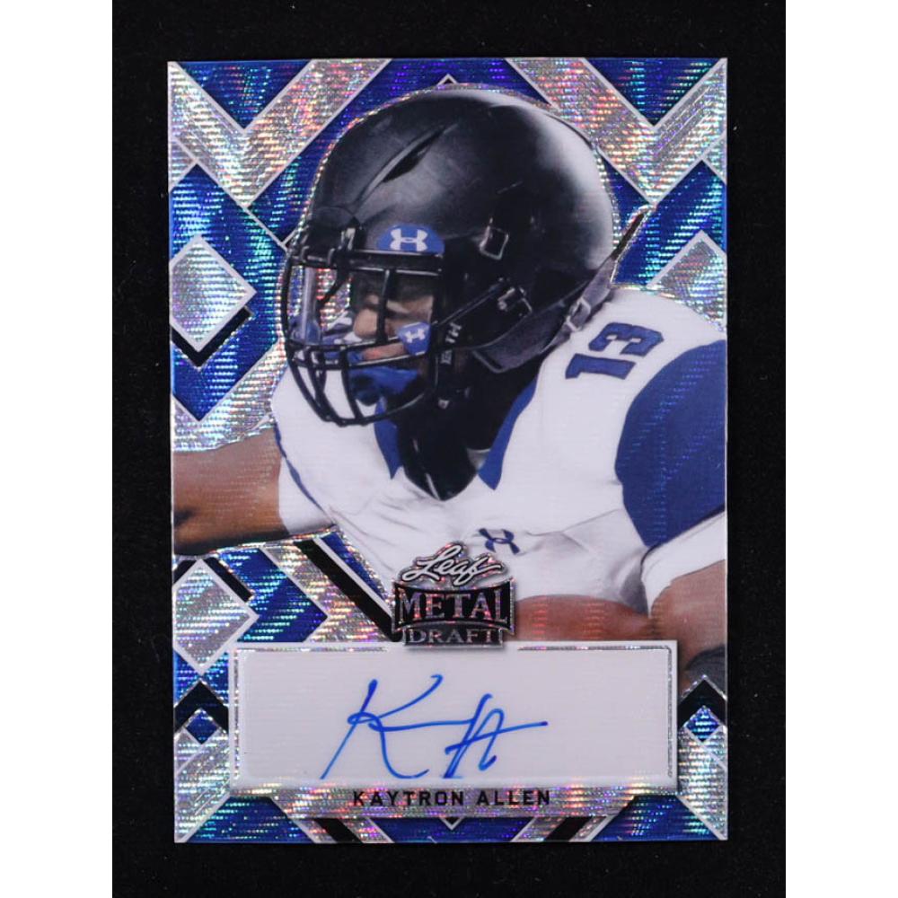 Kaytron Allen 2022 Leaf Metal Draft Autographs Blue Wave #PAKA1 #10/25 RC at PristineAuction.com