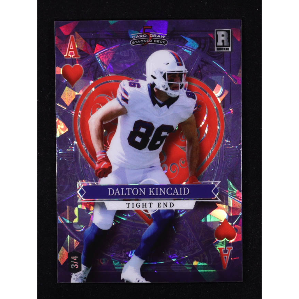 Dalton Kincaid 2023 Wild Card 5 Card Draw Stacked Deck Purple Crystal #SDDK #3/4 RC at PristineAuction.com