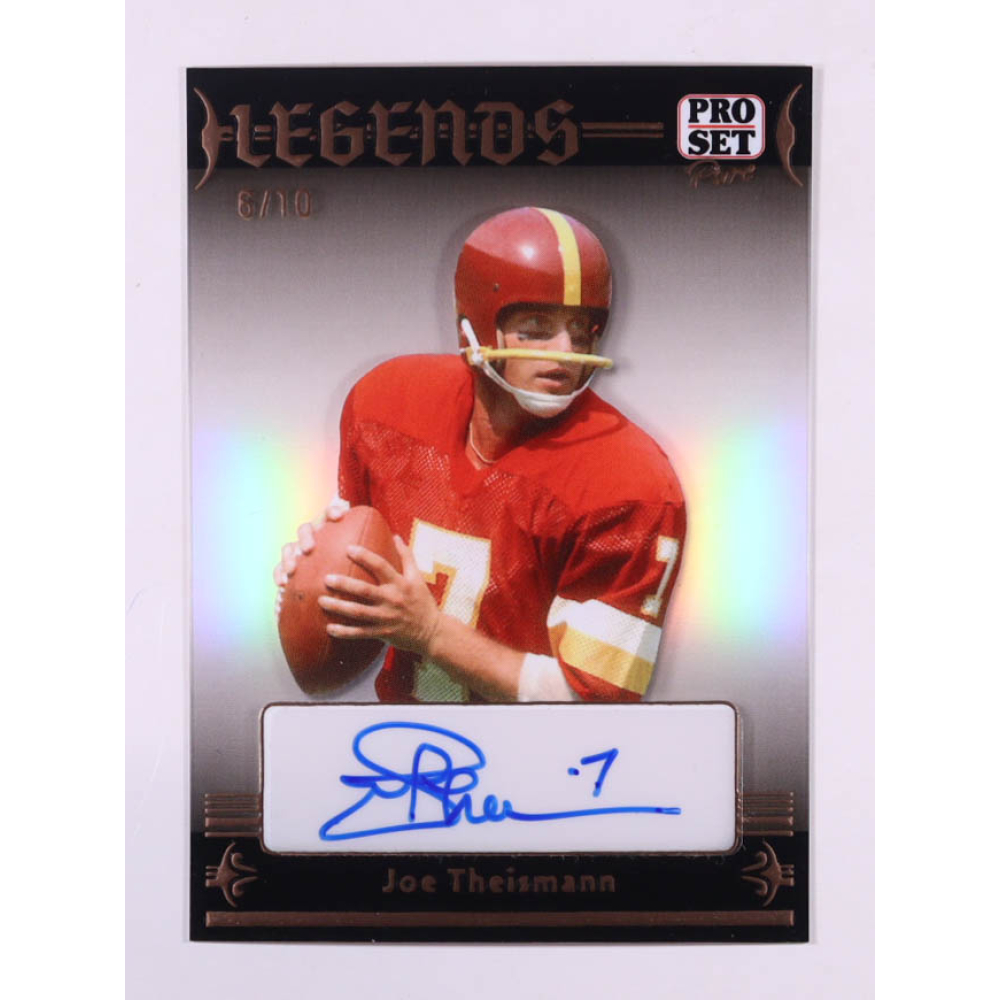 Joe Theismann 2024 Pro Set Pure Legends Autographs Bronze Shimless #LJT2 #6/10 at PristineAuction.com