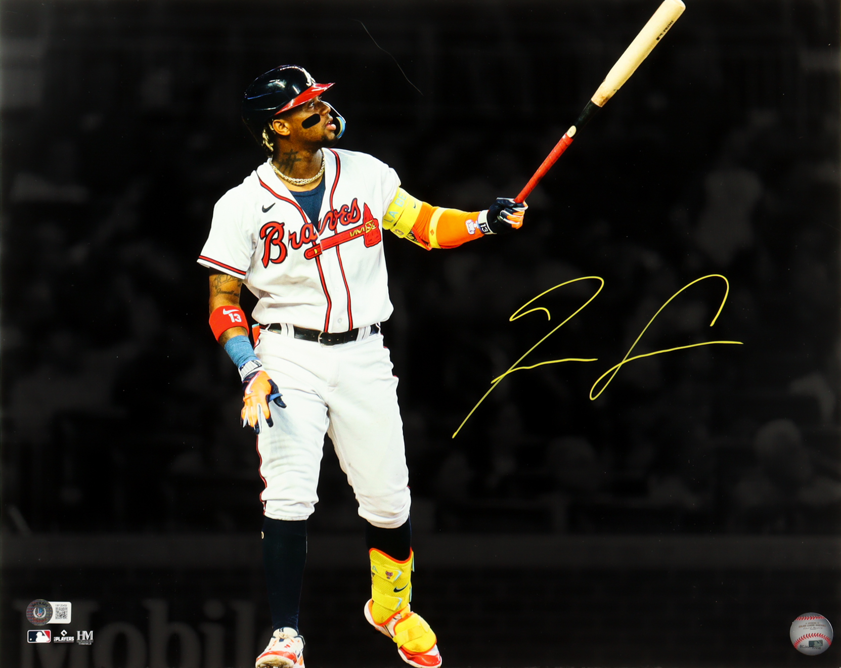 Ronald Acuna Jr. Signed Braves 16x20 Photo (Beckett) at PristineAuction.com Ronald Acuna Jr. Signed Braves 16x20 Photo (Beckett) at PristineAuction.com