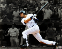 Derek Jeter Signed Yankees 16x20 Photo Inscribed "3000th Hit 7-9-11" (MLB) at PristineAuction.com