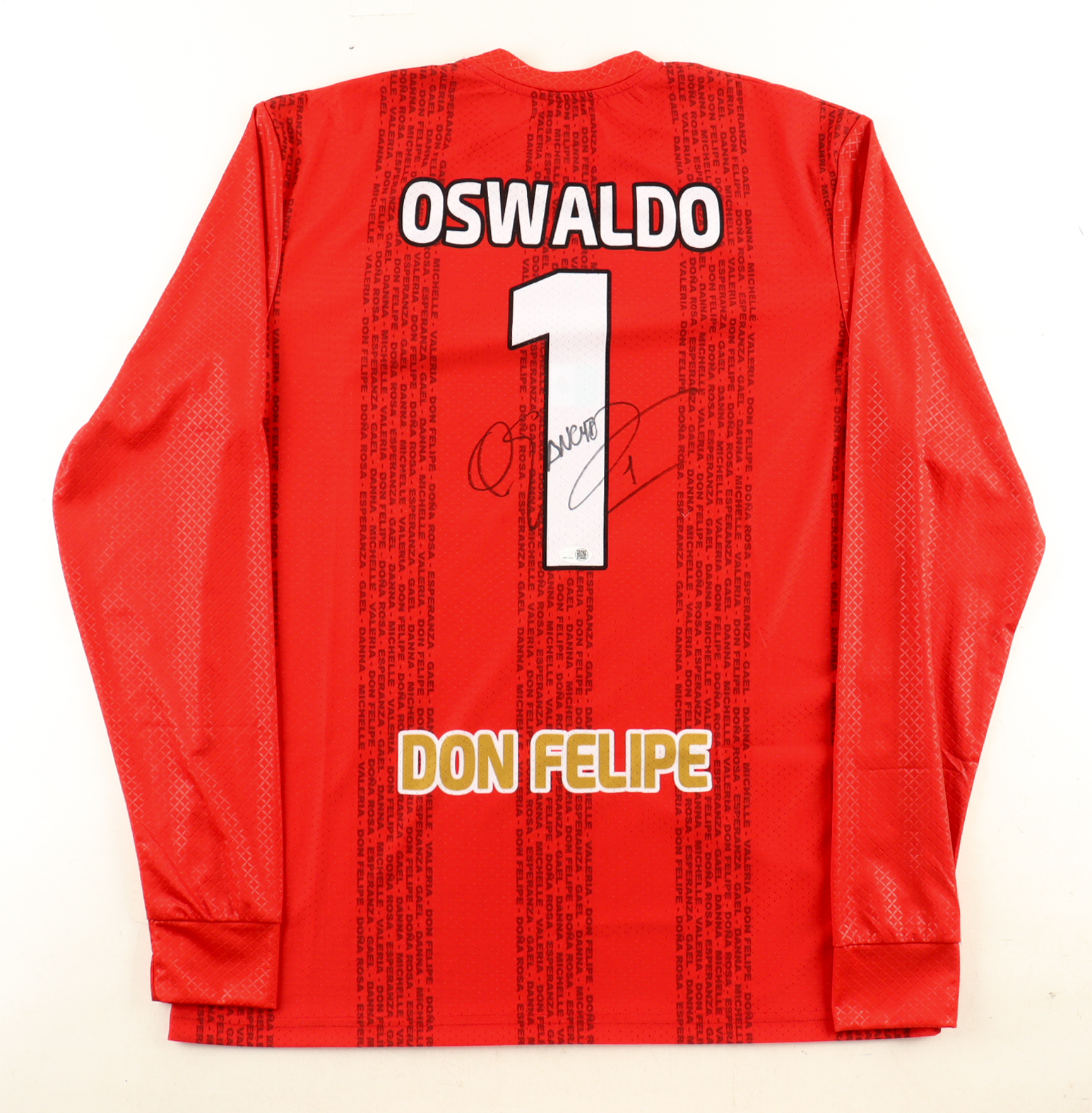 Oswaldo Sanchez Signed Jersey (JSA) at PristineAuction.com Oswaldo Sanchez Signed Jersey (JSA) at PristineAuction.com