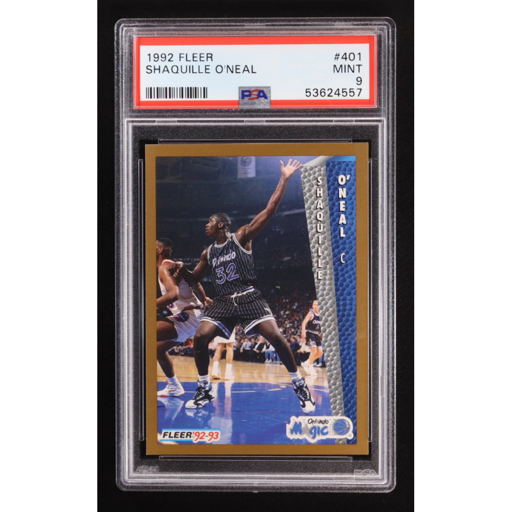 Shaquille O'Neal 1992 Fleer #401 RC (PSA 9) at PristineAuction.com