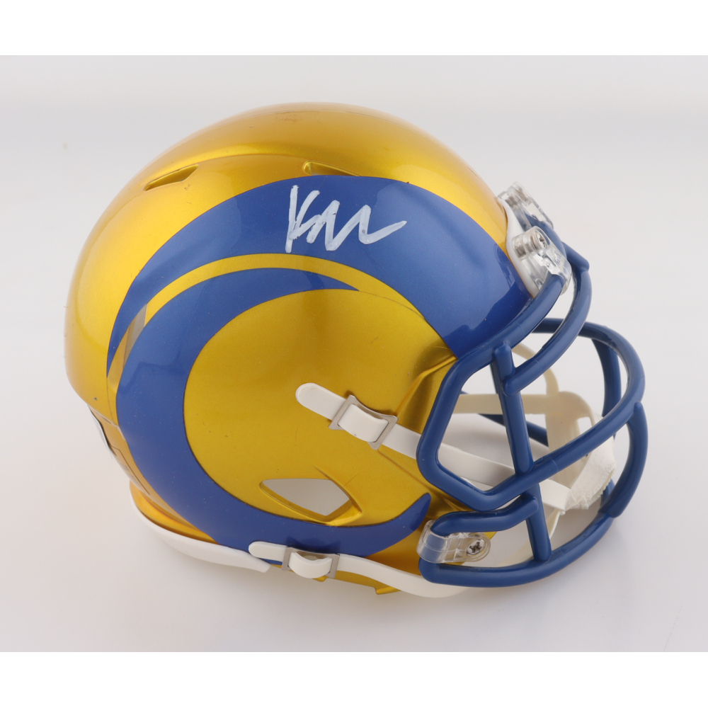 Kyren Williams Signed Rams Flash Alternate Speed Mini Helmet (Beckett) at PristineAuction.com