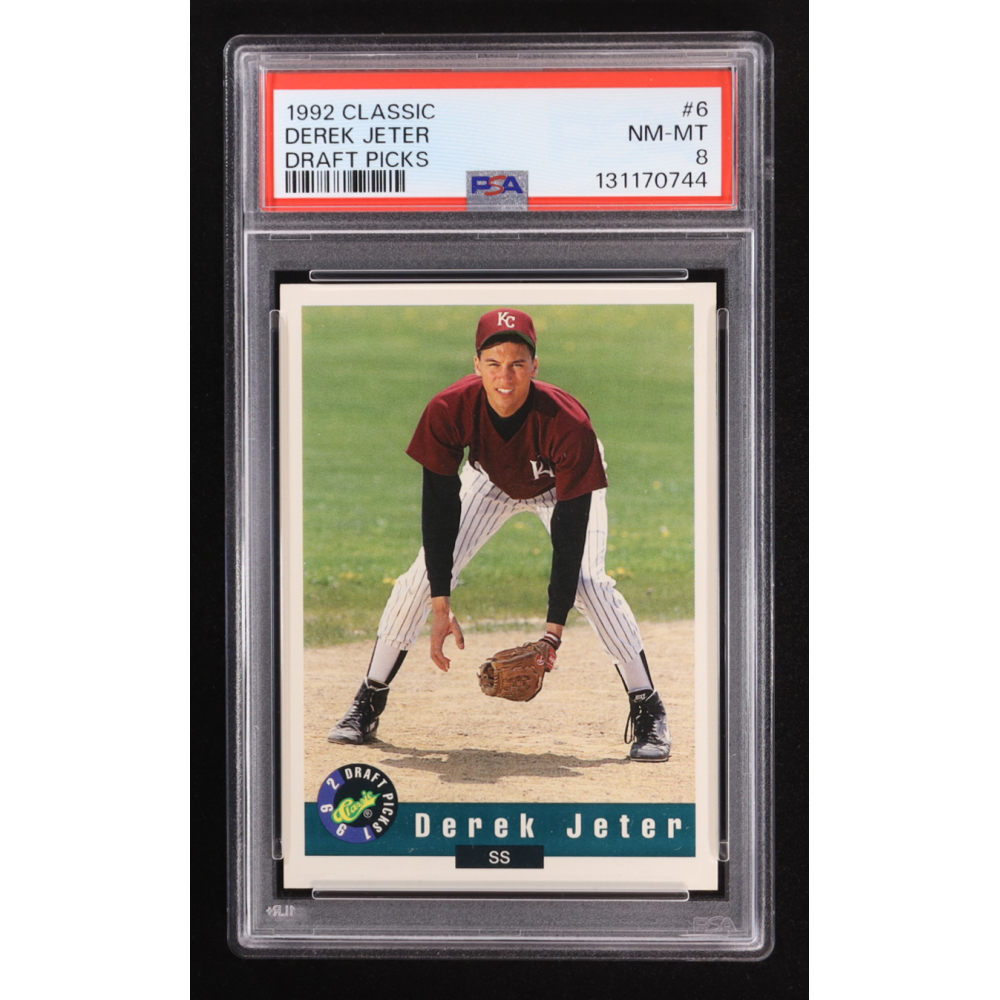Derek Jeter 1992 Classic Draft Picks #6 RC (PSA 8) at PristineAuction.com