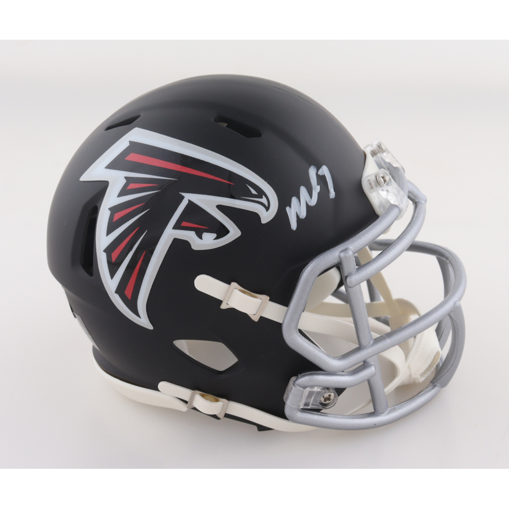 Michael Vick Signed Falcons Matte Black Speed Mini Helmet (Beckett) at PristineAuction.com