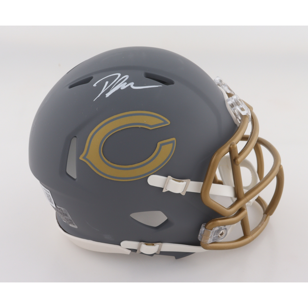 D'Andre Swift Signed Bears Slate Alternate Speed Mini Helmet (Beckett) at PristineAuction.com