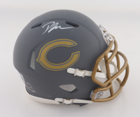 D'Andre Swift Signed Bears Slate Alternate Speed Mini Helmet (Beckett) at PristineAuction.com