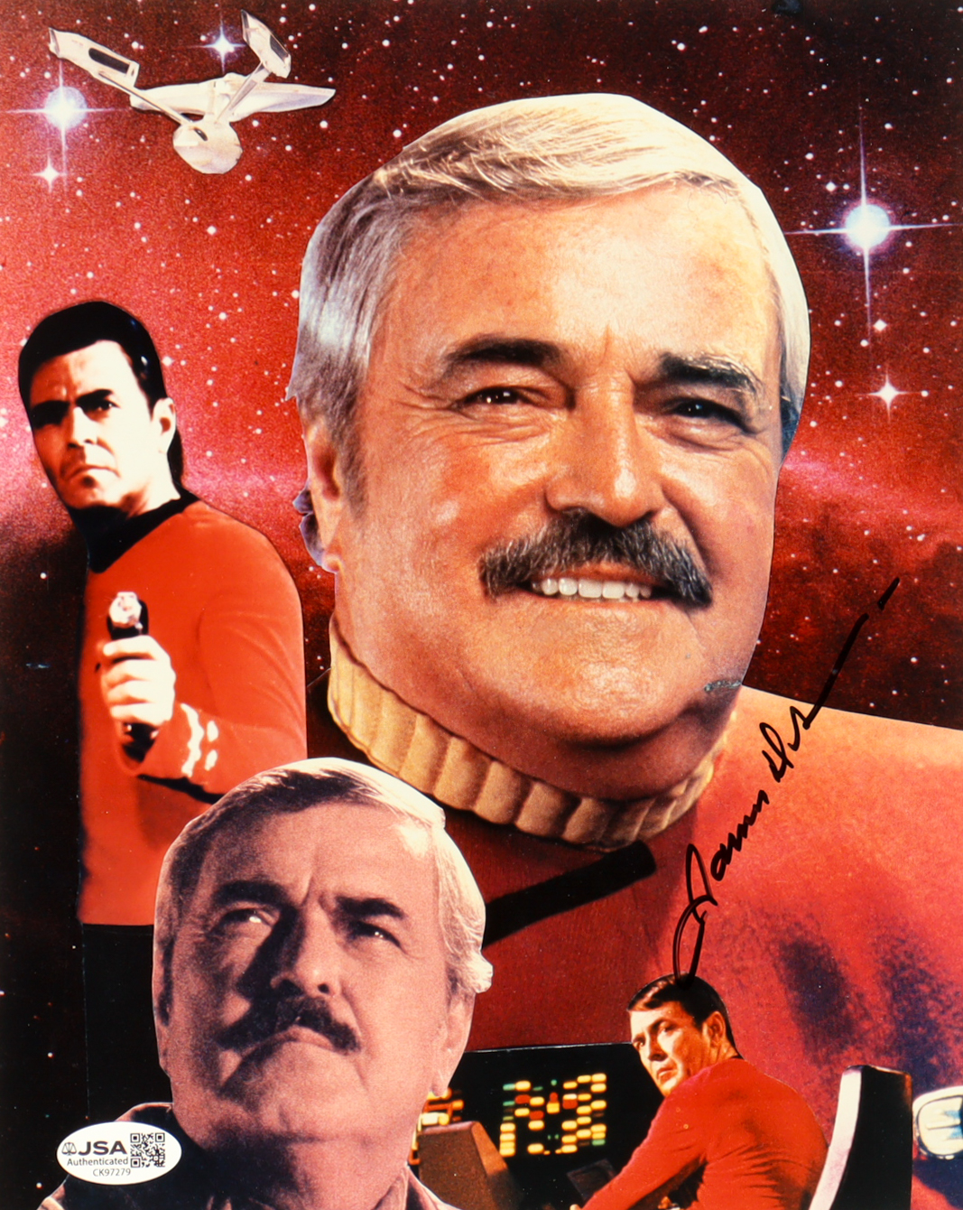 James Doohan Signed "Star Trek" 8x10 Photo (JSA) at PristineAuction.com James Doohan Signed "Star Trek" 8x10 Photo (JSA) at PristineAuction.com
