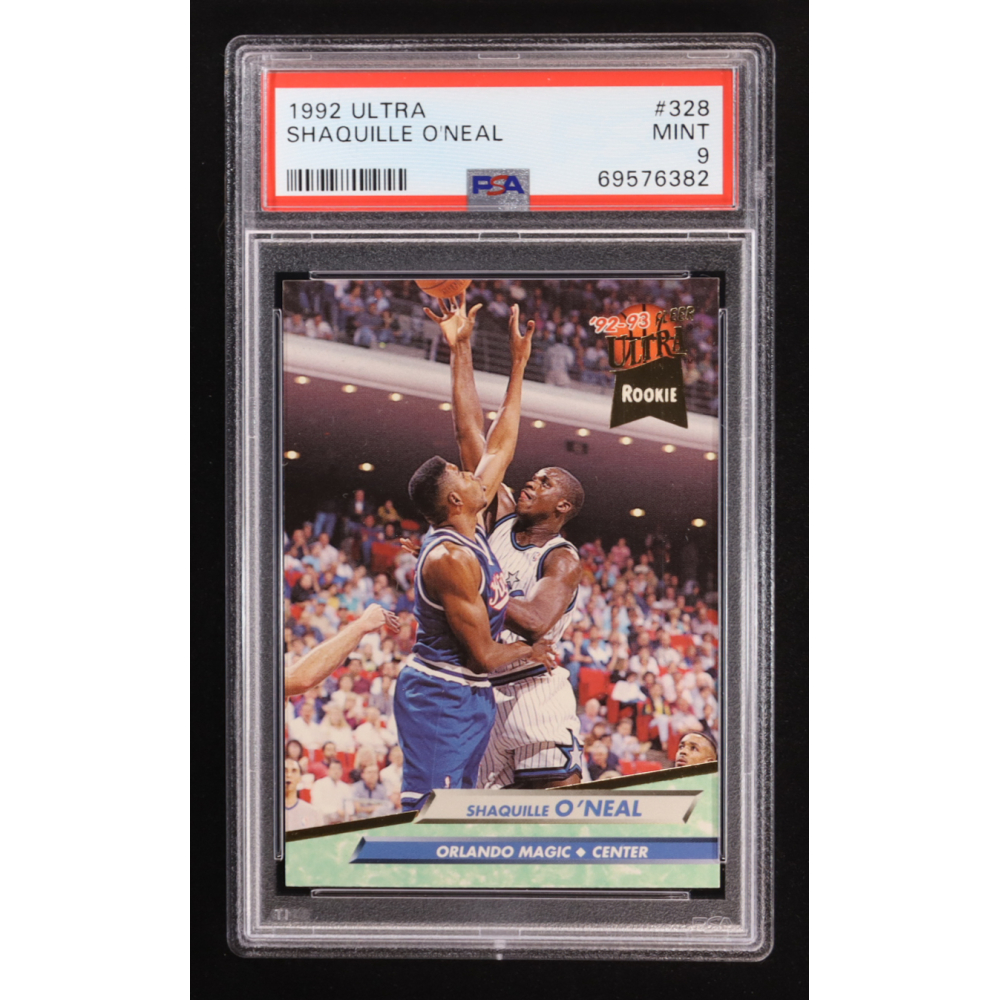 Shaquille O'Neal 1992-93 Ultra #328 RC (PSA 9) at PristineAuction.com
