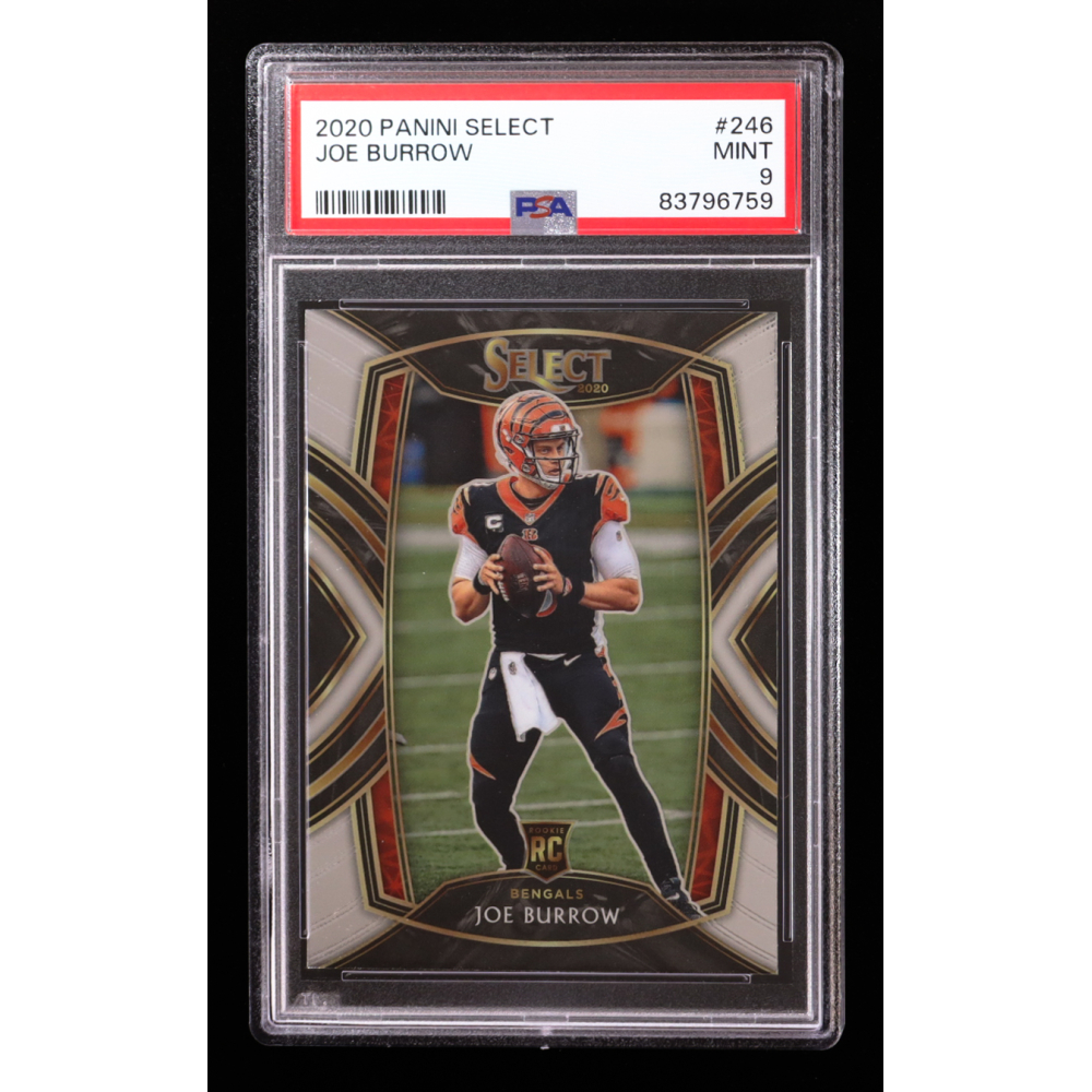 Joe Burrow 2020 Panini Select #246 RC (PSA 9) at PristineAuction.com