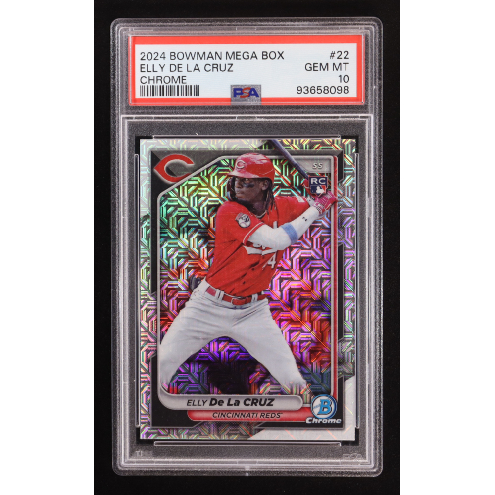 Elly De La Cruz 2024 Bowman Mega Box Chrome #22 RC (PSA 10) at PristineAuction.com