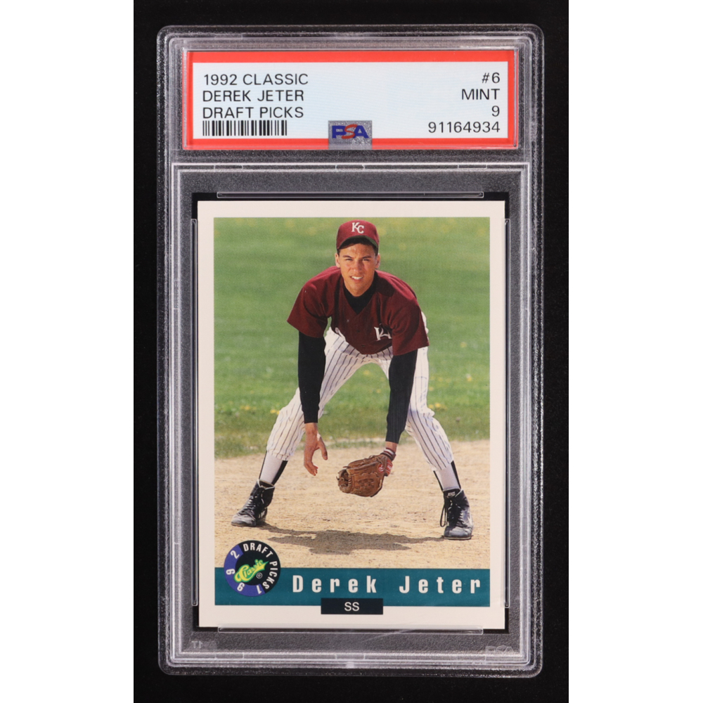 Derek Jeter 1992 Classic Draft Picks #6 RC (PSA 9) at PristineAuction.com
