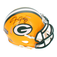Josh Jacobs Signed Packers Speed Mini Helmet (Radtke) at PristineAuction.com