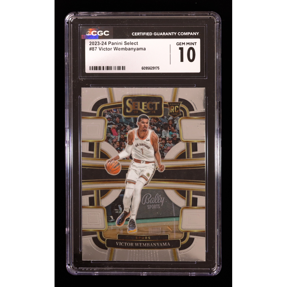 VIctor Wembanyama 2023-24 Panini Select #87 RC (CGC 10) at PristineAuction.com