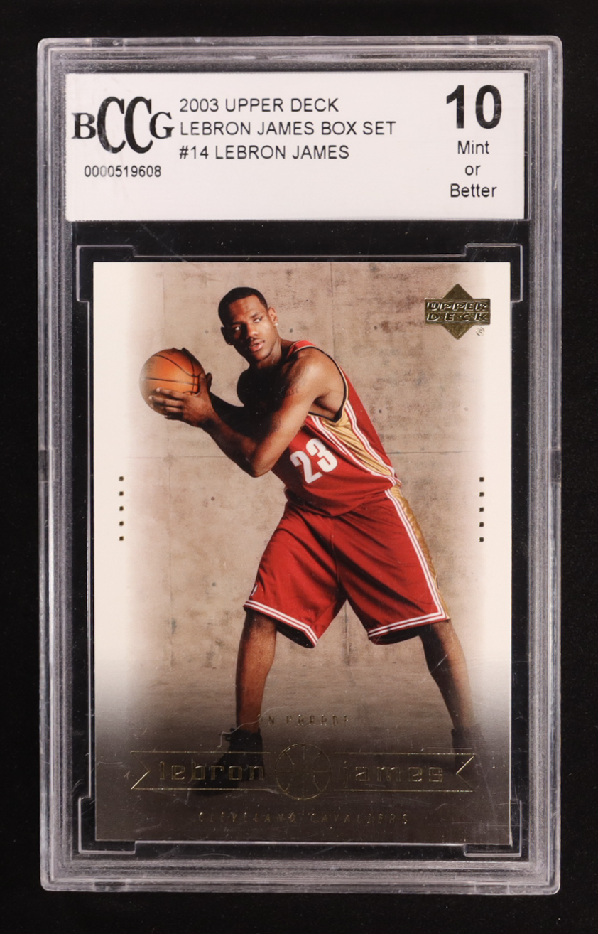 LeBron James 2003-04 Upper Deck Lebron James Box Set #14 RC (BCCG 10) at PristineAuction.com LeBron James 2003-04 Upper Deck Lebron James Box Set #14 RC (BCCG 10) at PristineAuction.com