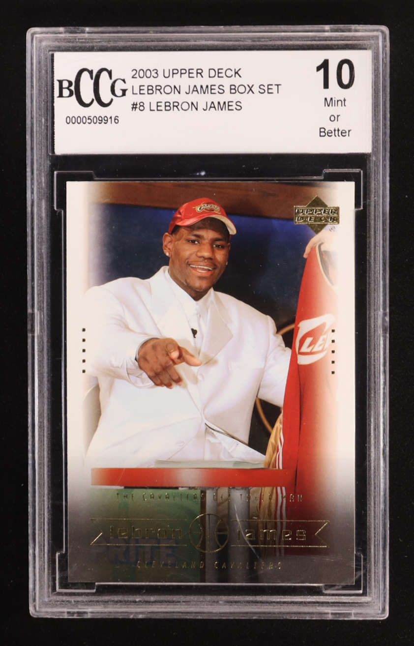 LeBron James 2003-04 Upper Deck Lebron James Box Set #8 RC (BCCG 10) at PristineAuction.com LeBron James 2003-04 Upper Deck Lebron James Box Set #8 RC (BCCG 10) at PristineAuction.com